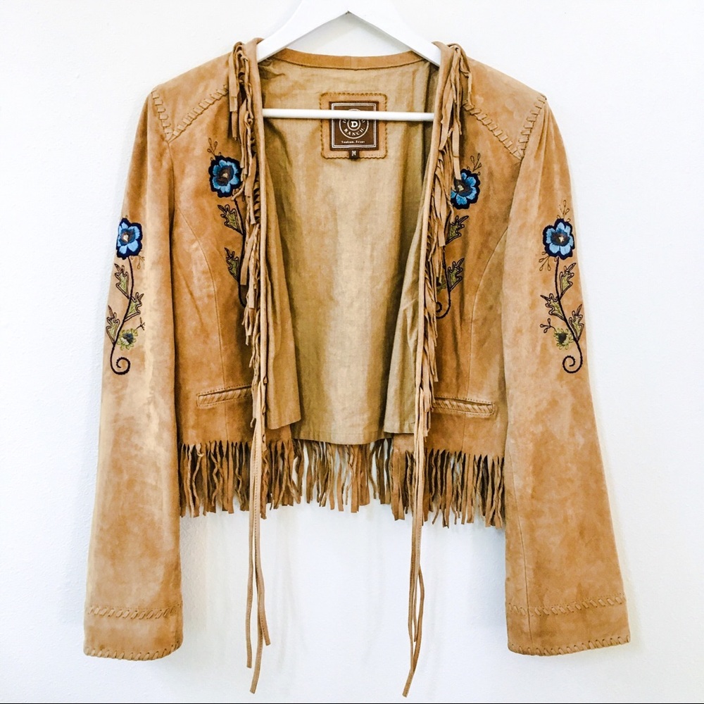 DOUBLE D RANCH ^ Gorgeous Embroidery Leather Coat